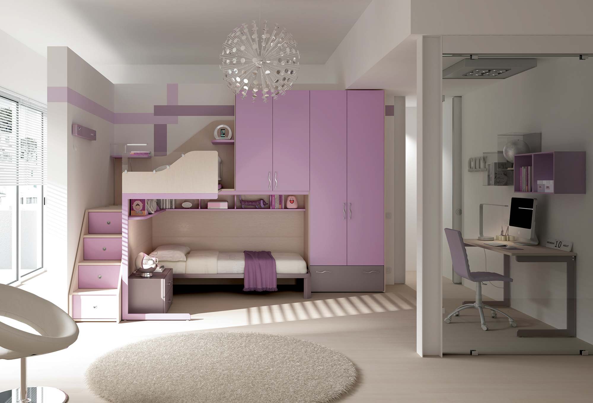 Chambre gris blanc et fuchsia: chambre gris et rose fushia. deco ...