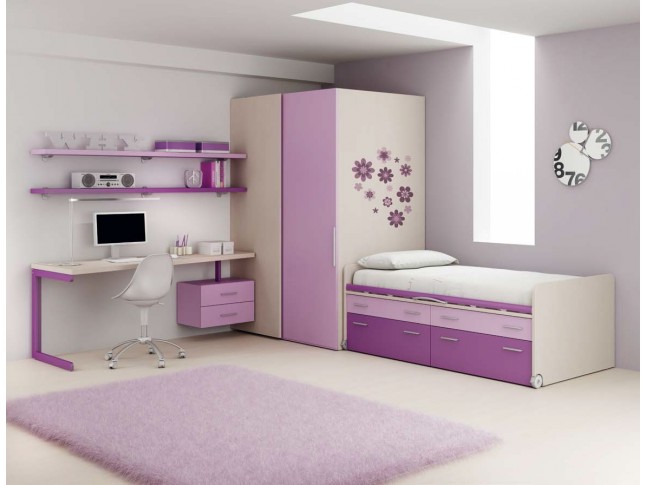 Chambre ado collection original & personnalisable so nuit Bureau ado avec rangement