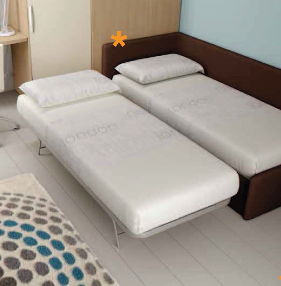 Chambre ado avec lit canapé & lit gigogne moretti compact so nuit