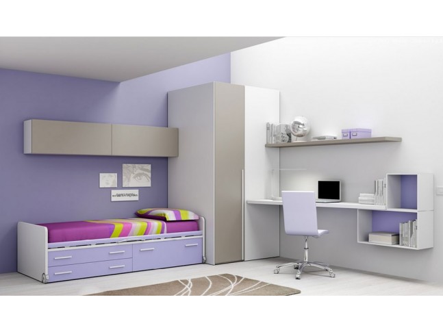 Fabricant de chambre enfant, ado & adulte moretti compact so nuit Lit surélevé adulte