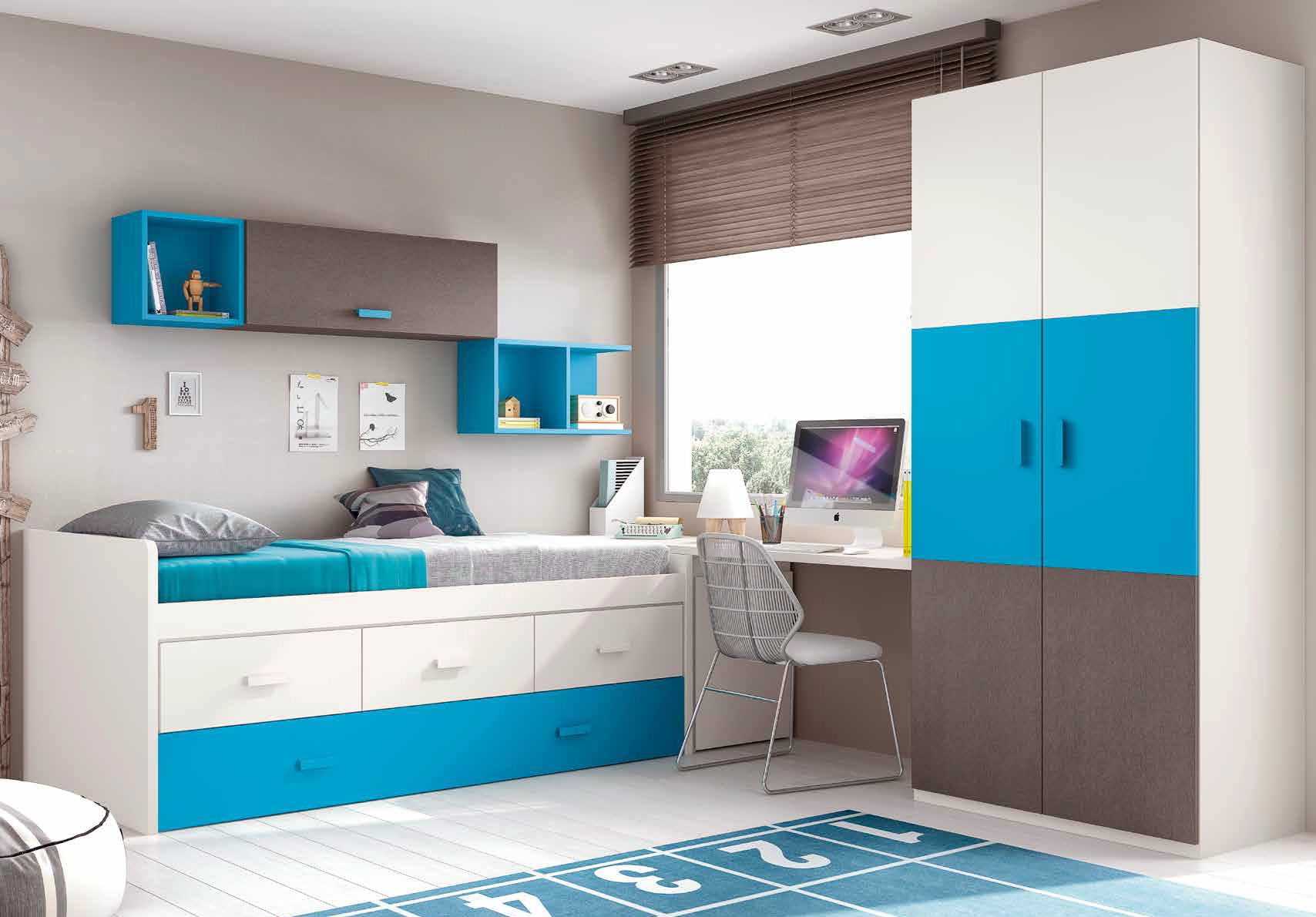 Chambre garçon moderne et fun avec lit surélevé glicerio so nuit