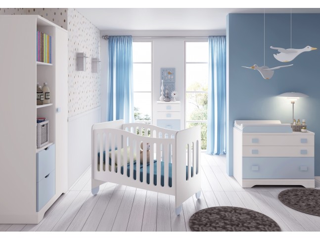 Chambre bébé design bicouleur fun et colorée glicerio so nuit Désign Bebe Chambre
