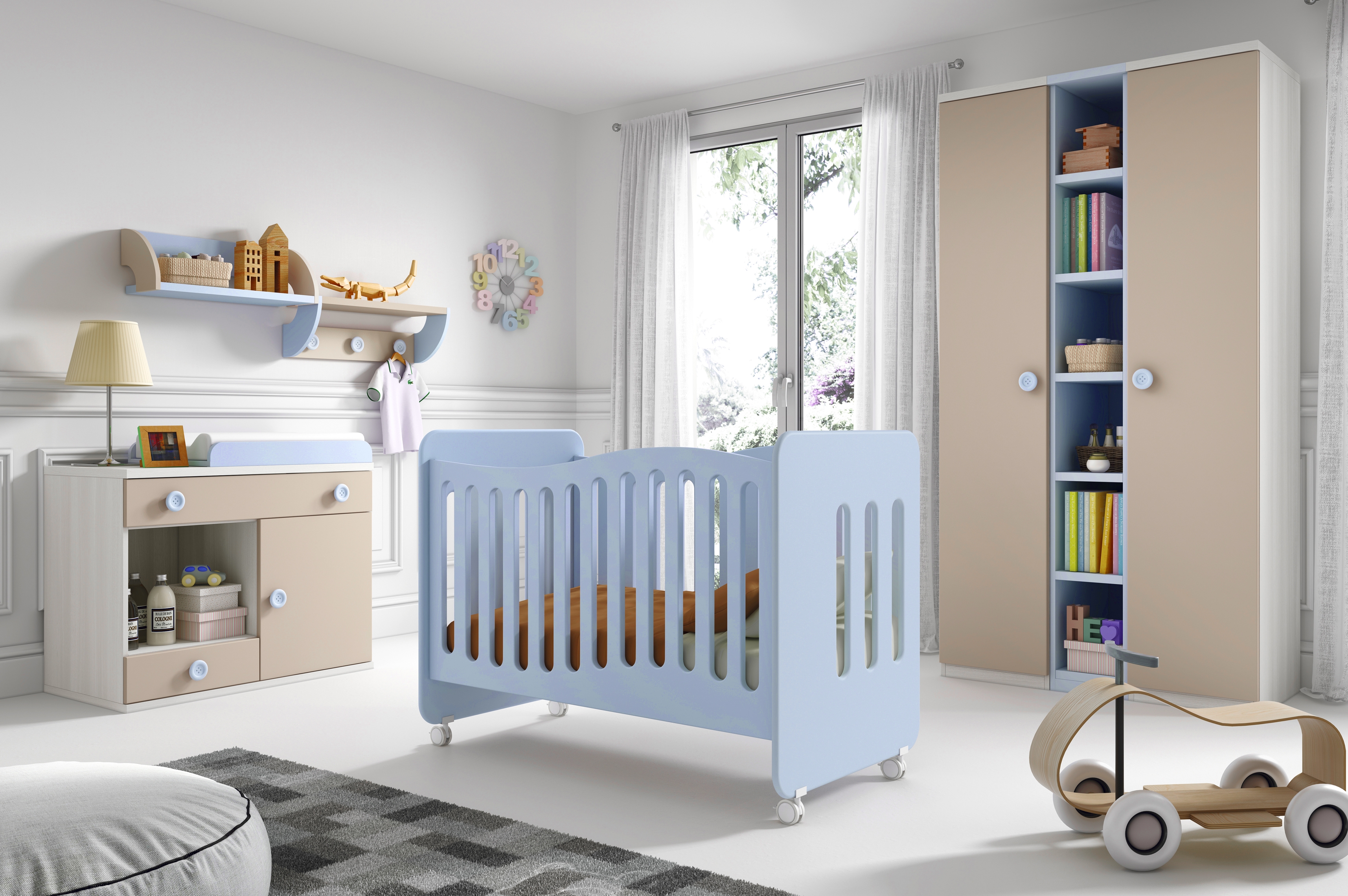 Chambre bébé complète gioco avec table à langer glicerio so nuit