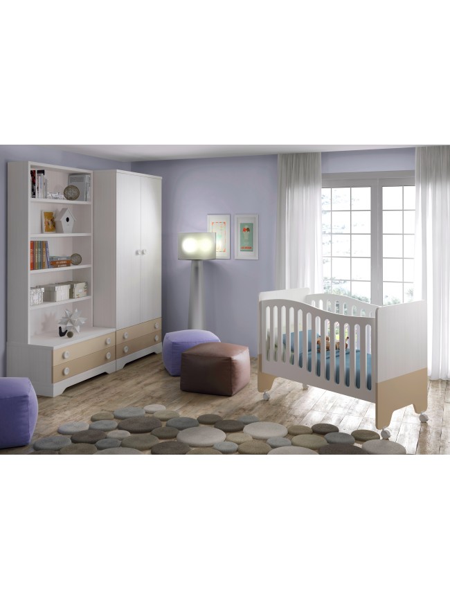 Chambre bébé design bicouleur fun et colorée glicerio so nuit Désign Lit Chambre