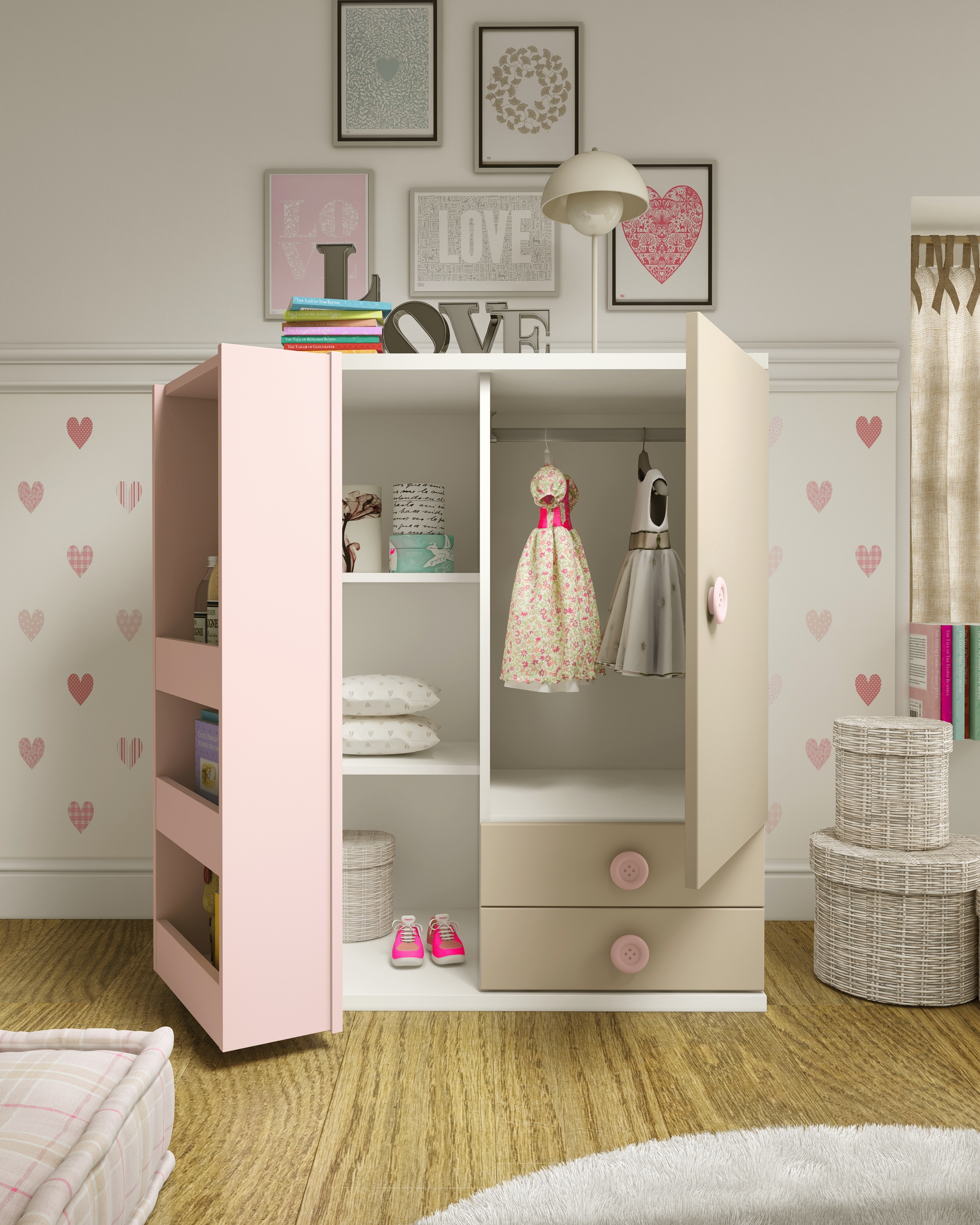 Chambre de bébé complete miki moderne et épurée glicerio so nuit