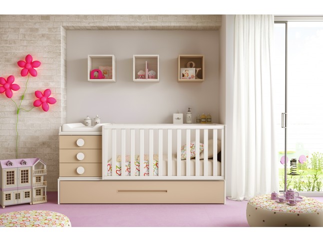 Lit évolutif 200 cm quadro blanc ou gris koala childwood so nuit Les jolie photo de berceau en bois avec tiroir pour bb