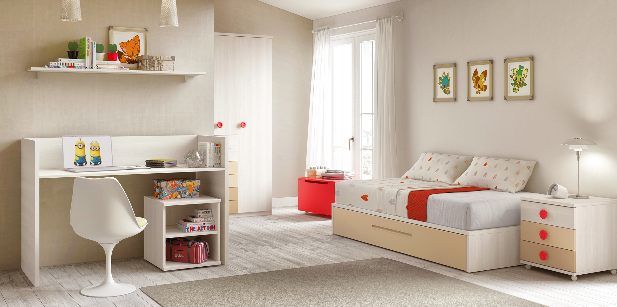 Chambre bébé garçon bc30 avec coffres de rangement glicerio so nuit