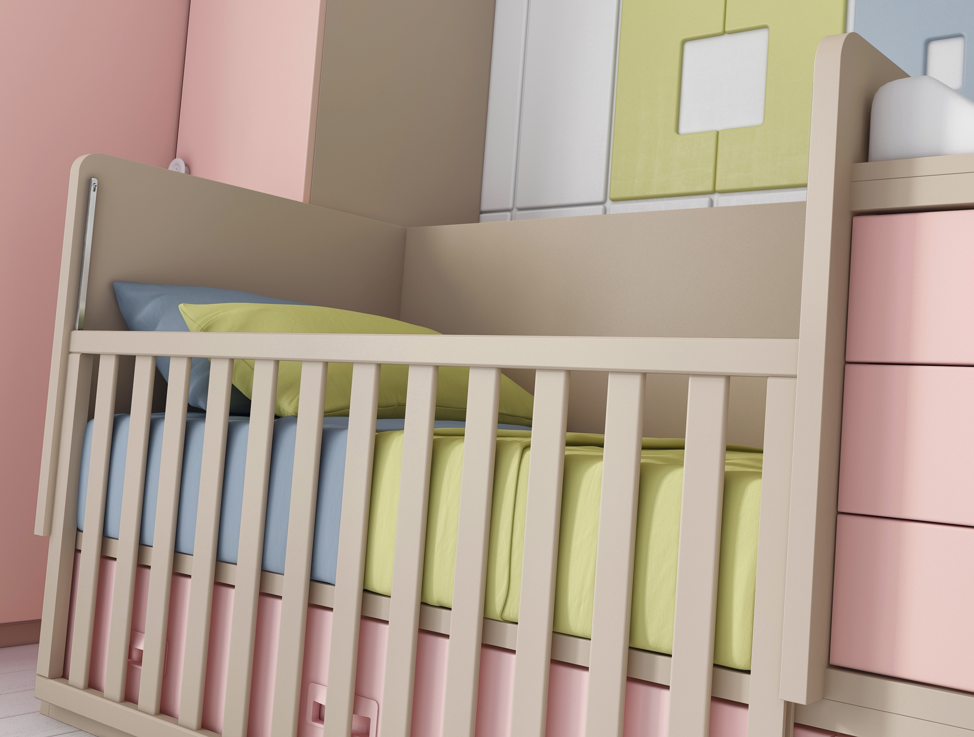 Chambre bebe complete évolutif bc30 et lit cigogne glicerio so nuit