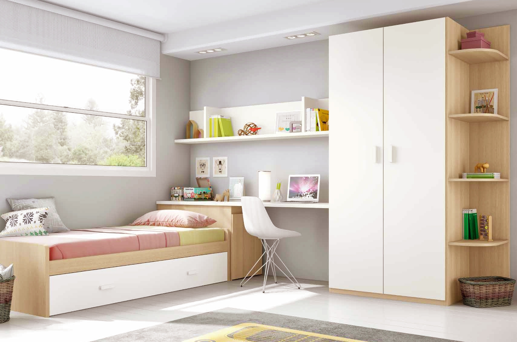 Chambre moderne ado moderne avec lit gigogne glicerio so nuit