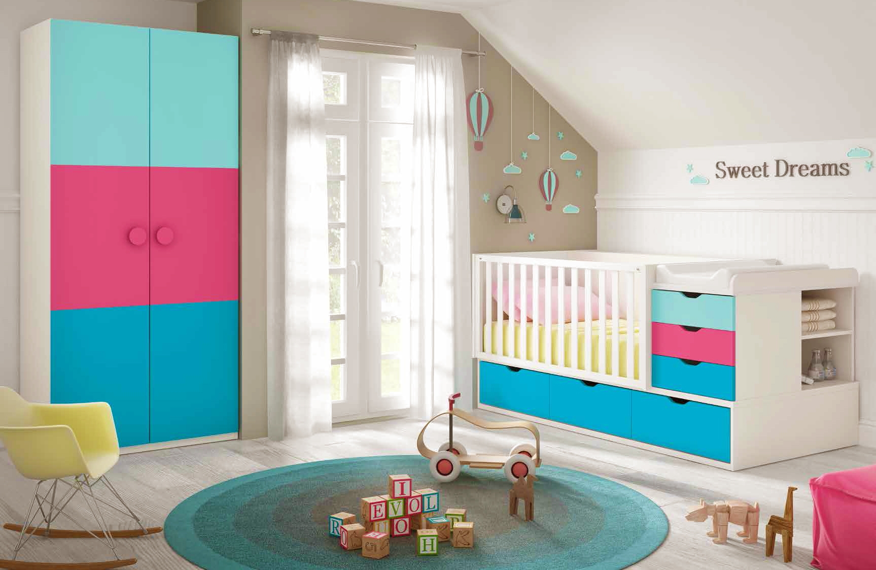 Chambre de bébé complete avec lit évolutif glicerio so nuit
