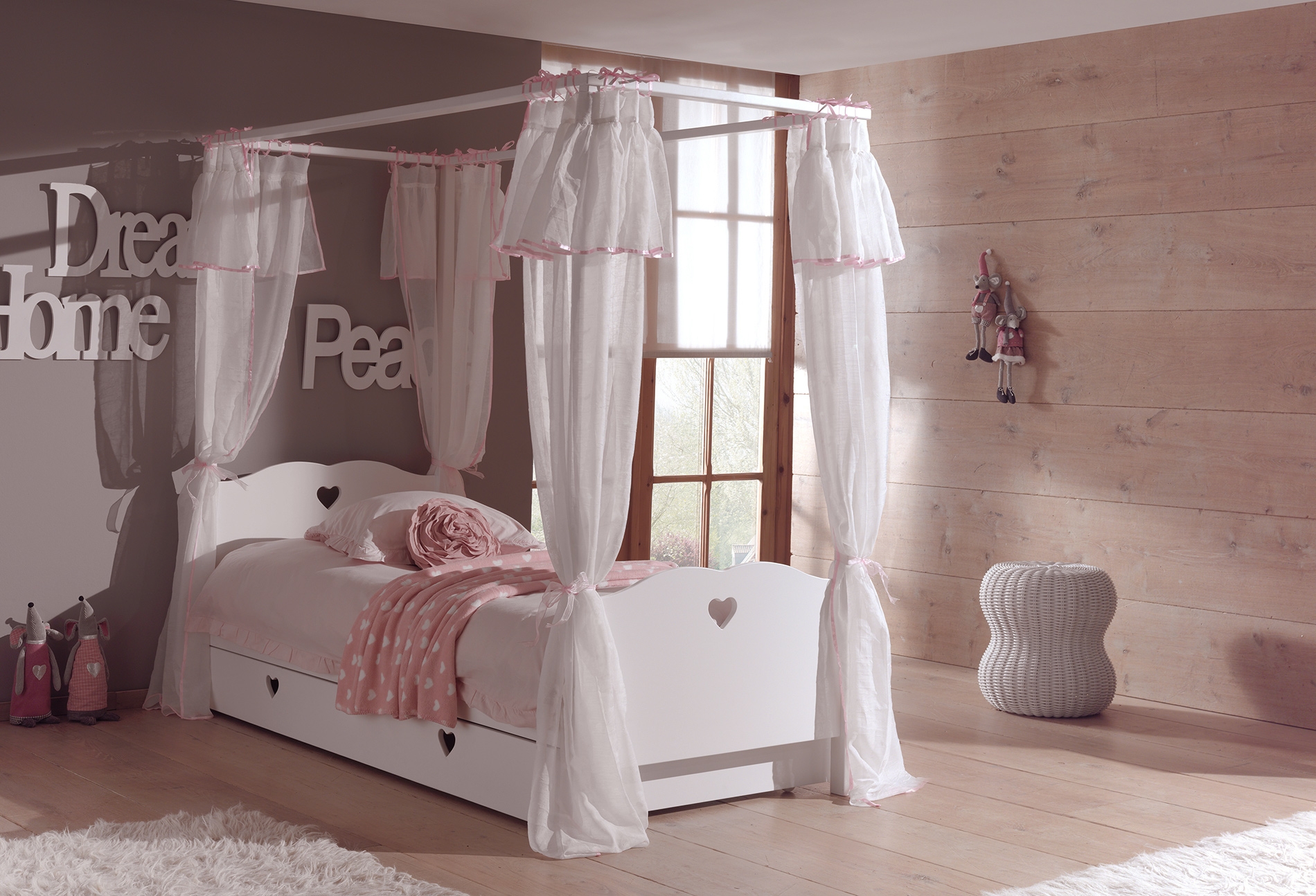 Lit baldaquin enfant so romantique de la chambre emilie so nuit