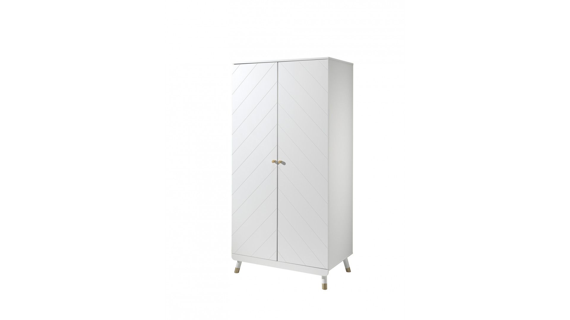 Armoire 2 portes LILLY coloris blanc - SONUIT