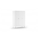 Armoire 3 portes LILLY coloris blanc - SONUIT