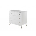 Commode 3 tiroirs LILLY coloris blanc - SONUIT