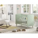 Lit de bébé LILLY 60x120 cm olive avec pieds dorés - SONUIT