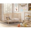 Lit bébé évolutif LIVIO 70x140 cm hêtre naturel vernis mat - SONUIT