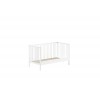 Lit bébé évolutif LIVIO 70x140 cm hêtre naturel laqué blanc - SONUIT