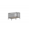 Lit bébé évolutif LIVIO 70x140 cm hêtre naturel laqué anthracite - SONUIT