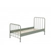 Lit enfant MANHATTAN 90x200 cm métal laqué olive mat - SONUIT