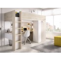 Lit mezzanine avec bureau CHARLIE Version Droite - SONUIT