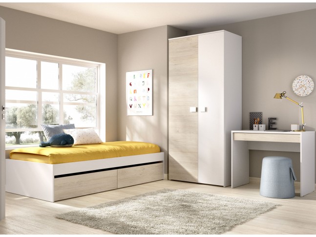 Chambre enfant MAXENCE avec armoire et bureau - SONUIT