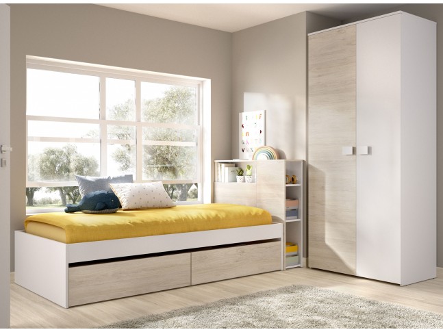 Chambre enfant MAXENCE avec tête de lit & armoire  - SONUIT