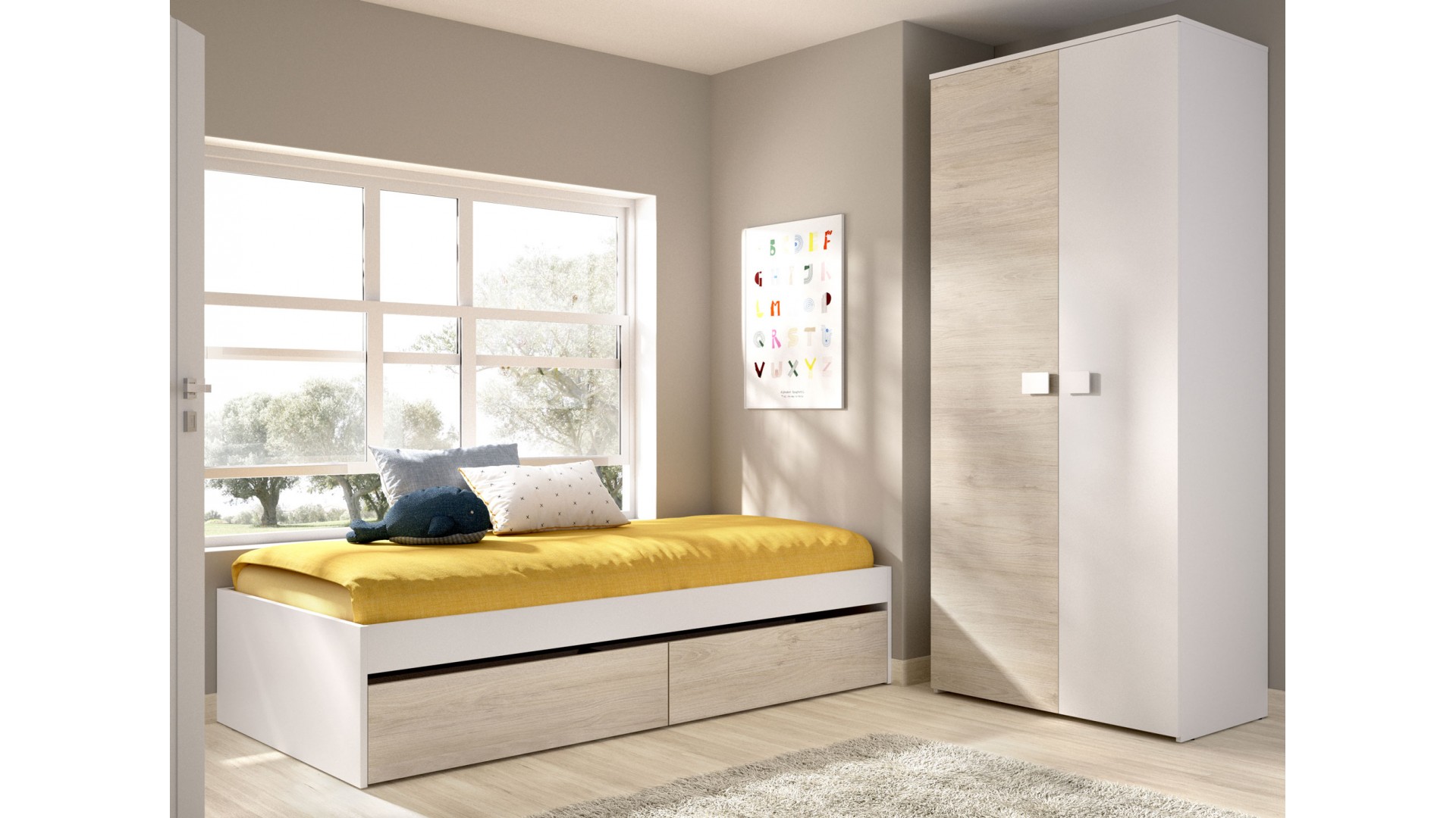 Chambre enfant MAXENCE avec armoire  - SONUIT