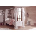 voilage pour lit baldaquin EMILIE 90x200 cm