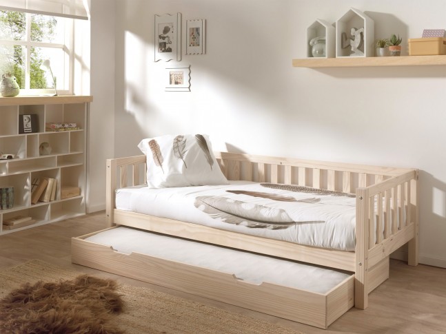 Lit banquette enfant  COSY coloris nature - SONUIT