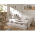 Lit banquette enfant blanc COSY coloris blanc - SONUIT