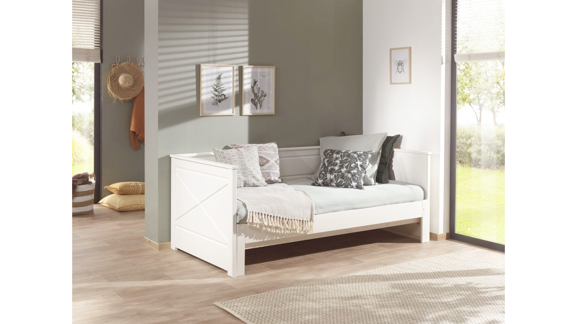 Lit canapé convertible HARRY 90x200 cm / 180x200 cm - SONUIT