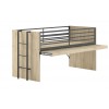 Lit compact LIVIO 2 armoires + bureau - SONUIT