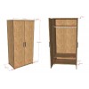 Lit compact LIVIO 2 armoires + bureau - SONUIT