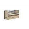 Lit compact 3 couchages LIVIO avec bureau - SONUIT