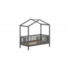 Lit enfant cabane NICE anthracite 70x140 cm - SONUIT