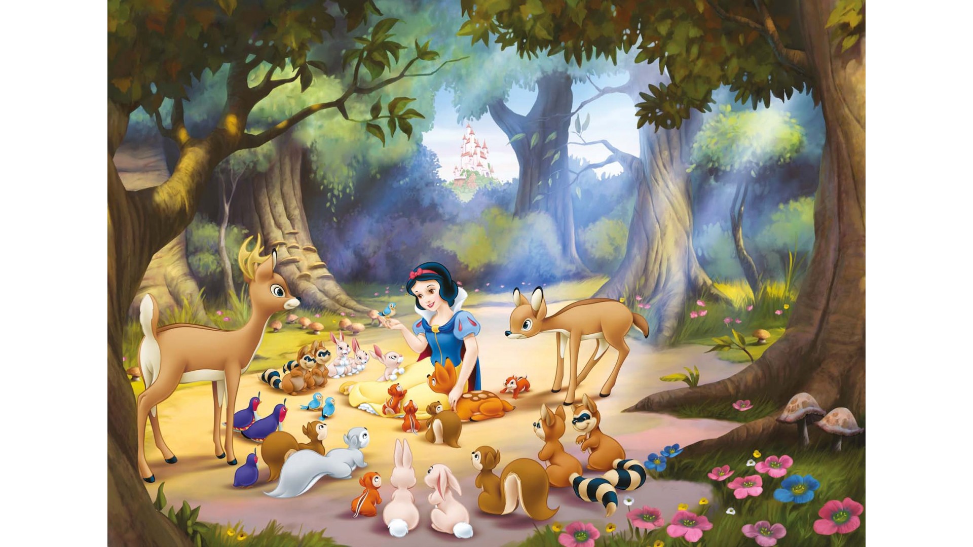Poster Mural Blanche Neige Panoramique Disney Komar So Nuit